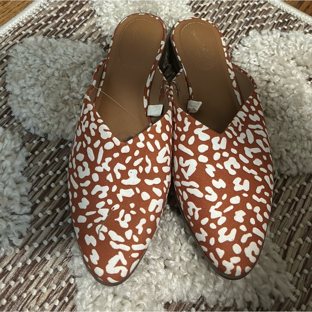 Universal Thread Target Burnt Orange Leopard print 🐆 Mules